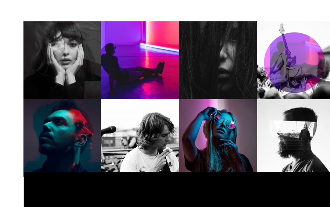 Artists' Sliced Image, website of Musix Brand