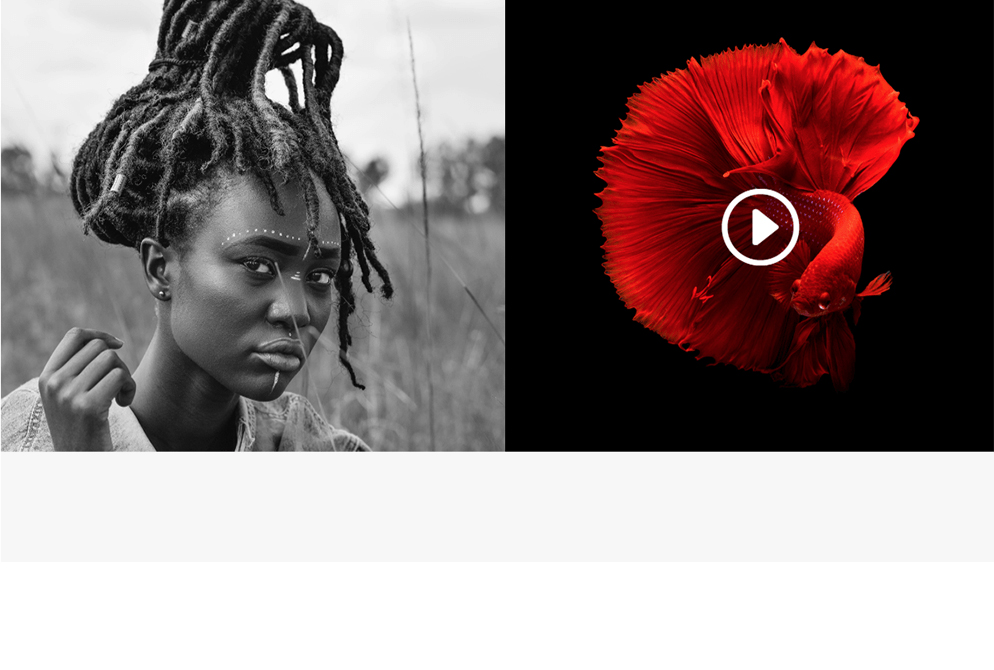 red fish & afro girl