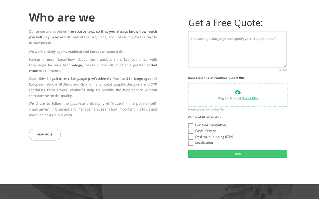 get a free quote