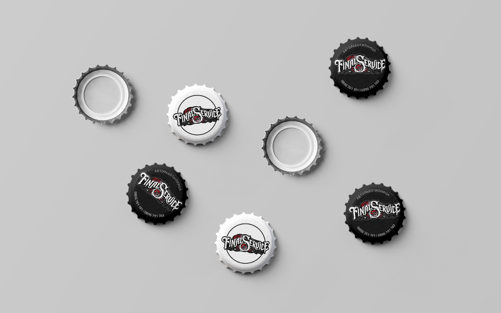 Badge White/Black