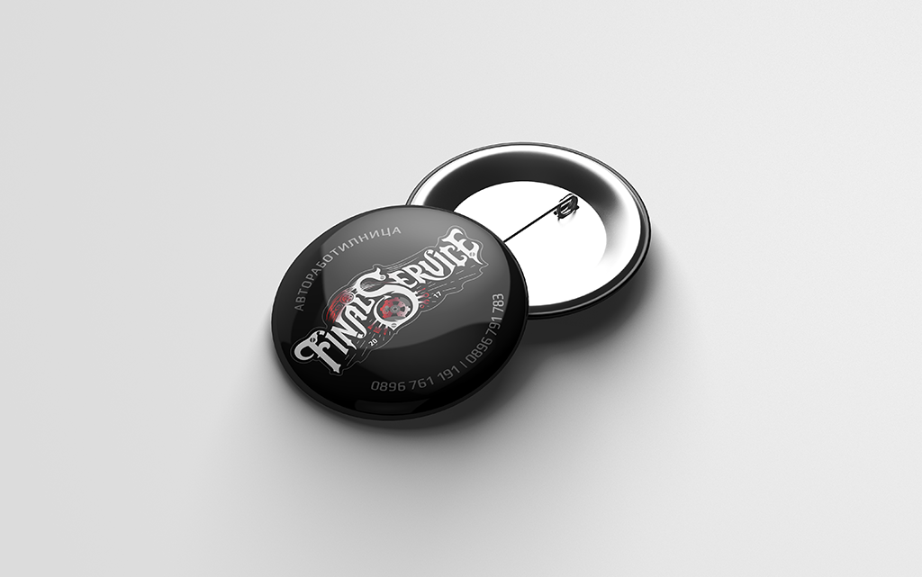 Badge White/Black